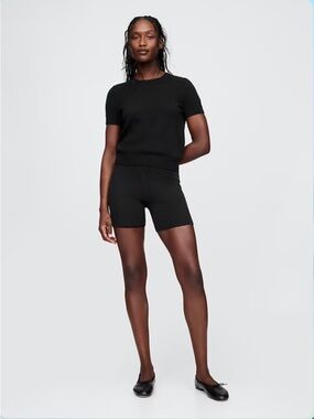 GAP CashSoft Black Bike Shorts